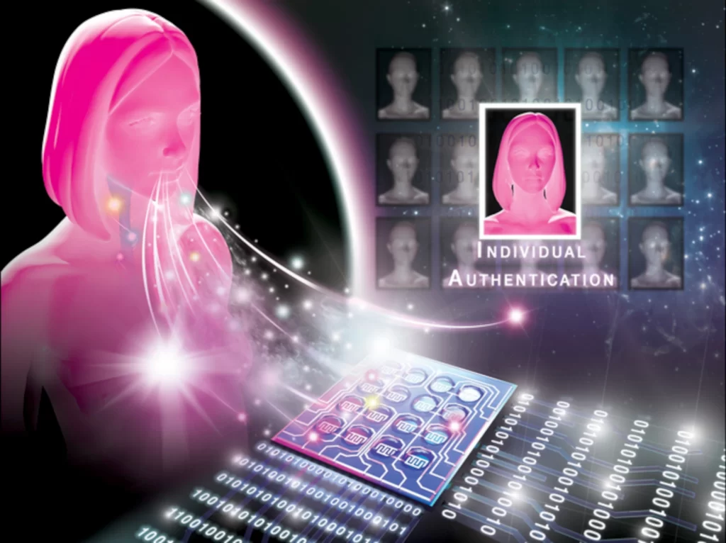 breath odor based individual authentication illustration