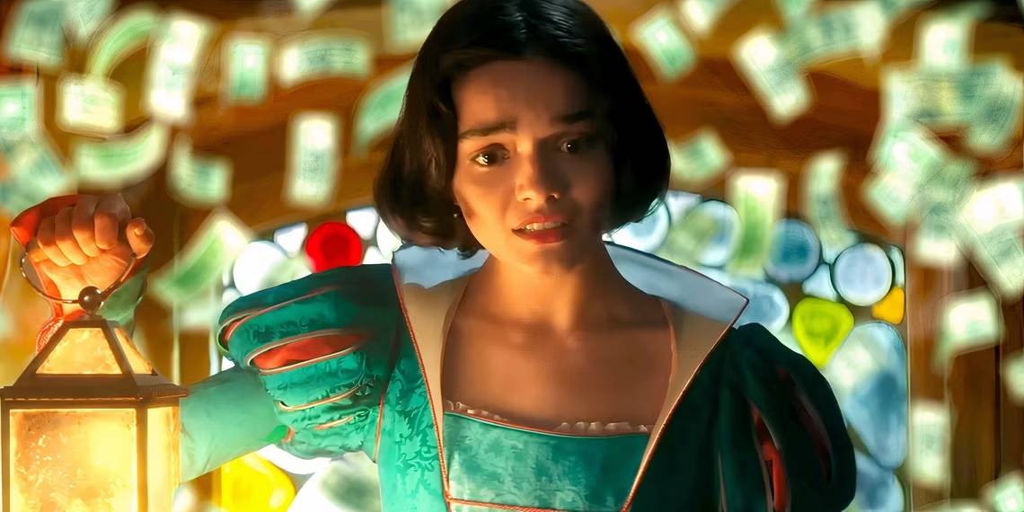 rachel-zegler-s-snow-white-looking-worried-and-holding-a-lantern-with-cash-falling-behind-her-in-sno
