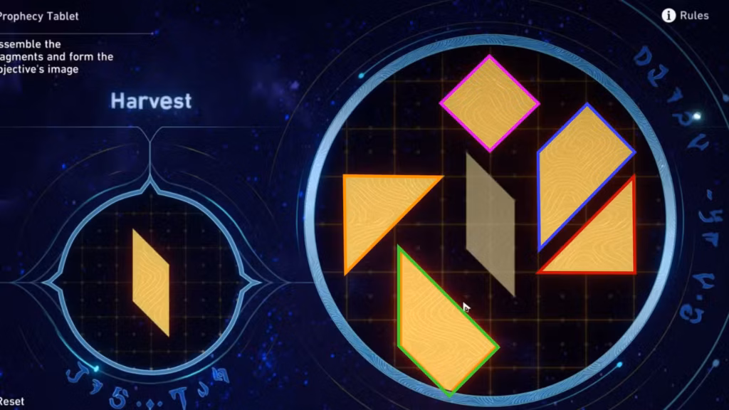 gamen.pro aedes elysiae prophecy tablet puzzle 2 solution 1 in honkai star rail
