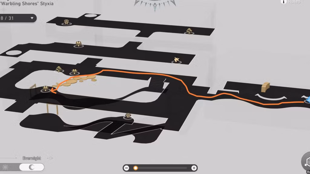gamen.pro how to reach warbling shores styxia janus maze location 6 in honkai star rail