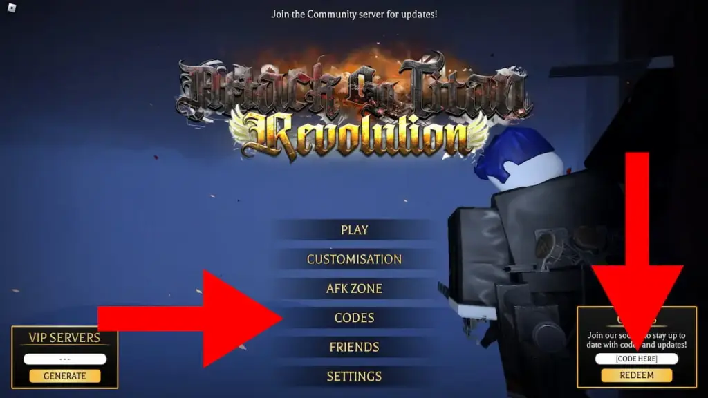 Attack on Titan Revolution code tháng 8-2025 1 gamen.pro how to redeem attack on titan revolution codes