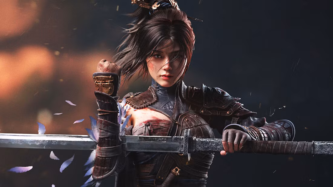 gamen.pro-woman-in-wuchang-fallen-feathers-placing-her-sword-against-her-arm