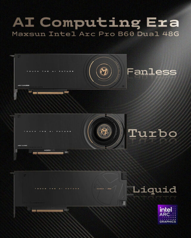 MaxSun giới thiệu Arc Pro B60 Dual bản không quạt 1 gamen.pro MAXSUN ARC PRO DUAL LINEUP 768x960 1