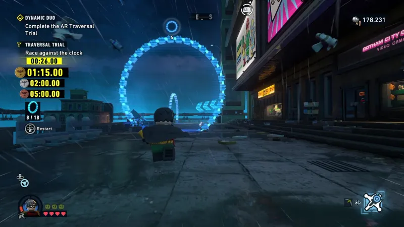 Lego Batman: Legacy of the Dark Knight - Xếp hình Lego tìm lại phong độ nhờ bóng dơi Gotham 7 gamen.pro lego batman robin training open world kite man frame at 35m14s