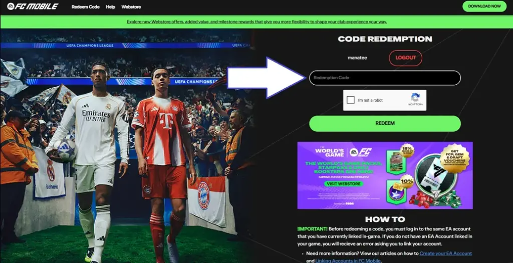 gamen.pro code fc mobile 2