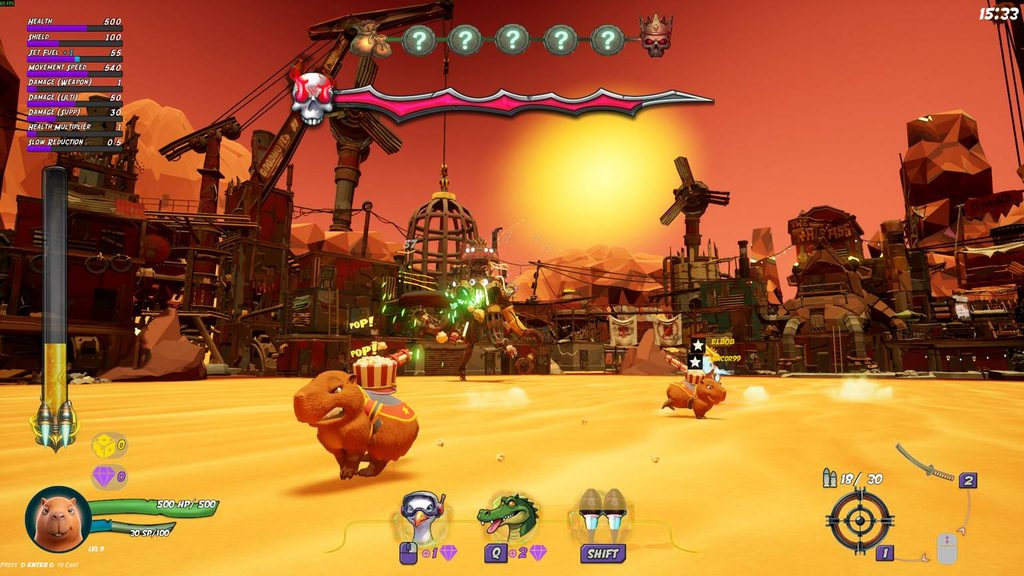 Capyverse Odyssey tung demo, đưa chuột lang nước đeo jetpack đại chiến mèo mạng 6 gamen.pro Capyverse Odyssey ss