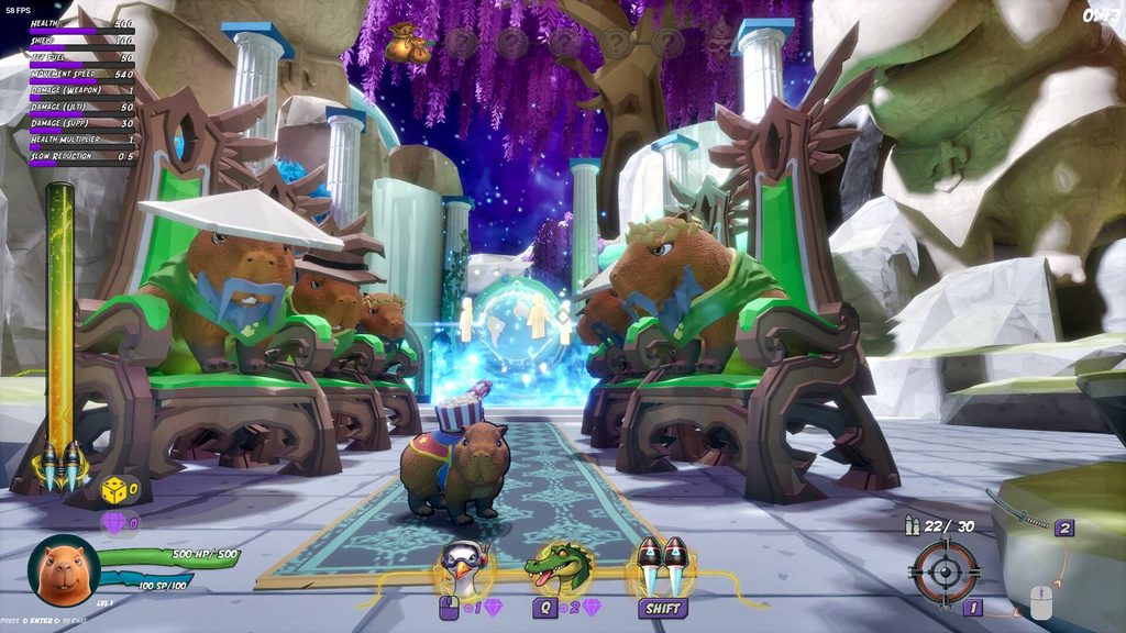 Capyverse Odyssey tung demo, đưa chuột lang nước đeo jetpack đại chiến mèo mạng 5 gamen.pro Capyverse Odyssey ss1