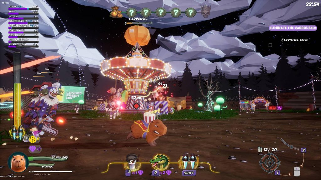 Capyverse Odyssey tung demo, đưa chuột lang nước đeo jetpack đại chiến mèo mạng 3 gamen.pro Capyverse Odyssey ss4