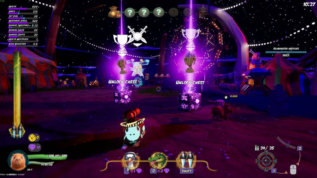 Capyverse Odyssey tung demo, đưa chuột lang nước đeo jetpack đại chiến mèo mạng 2 gamen.pro Capyverse Odyssey ss5