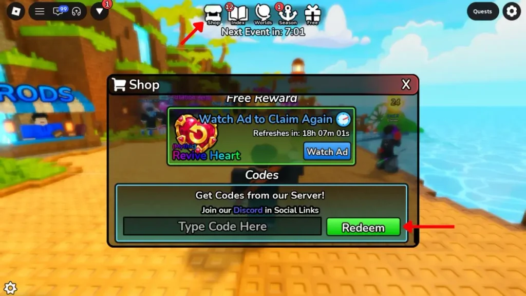 Trọn bộ mã đổi thưởng Deep Fishing mới nhất tháng 10-2026 1 gamen.pro Redeem Deep Fishing Codes