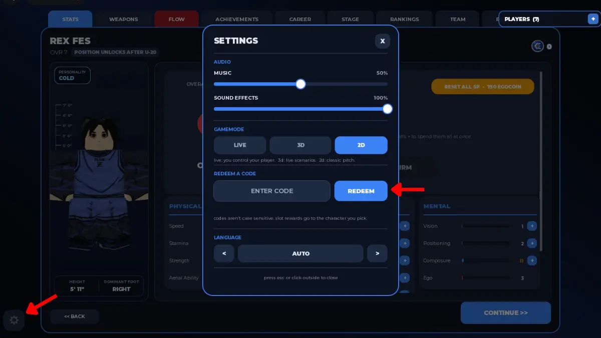 gamen.pro Redeem Start Your Blue Lock Career codes
