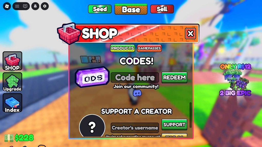 grow a plant codes 3