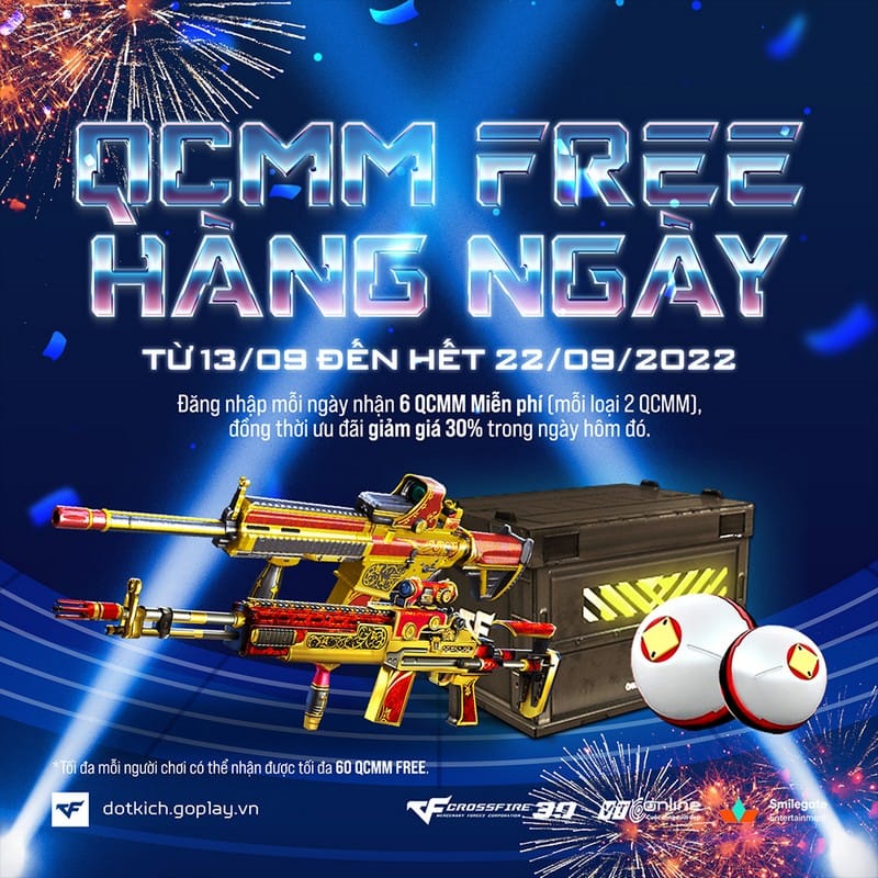 Cộng đồng Đột Kích nhận mưa quà tặng chỉ với việc điểm danh tháng 9! 2 cf event 15092022 2