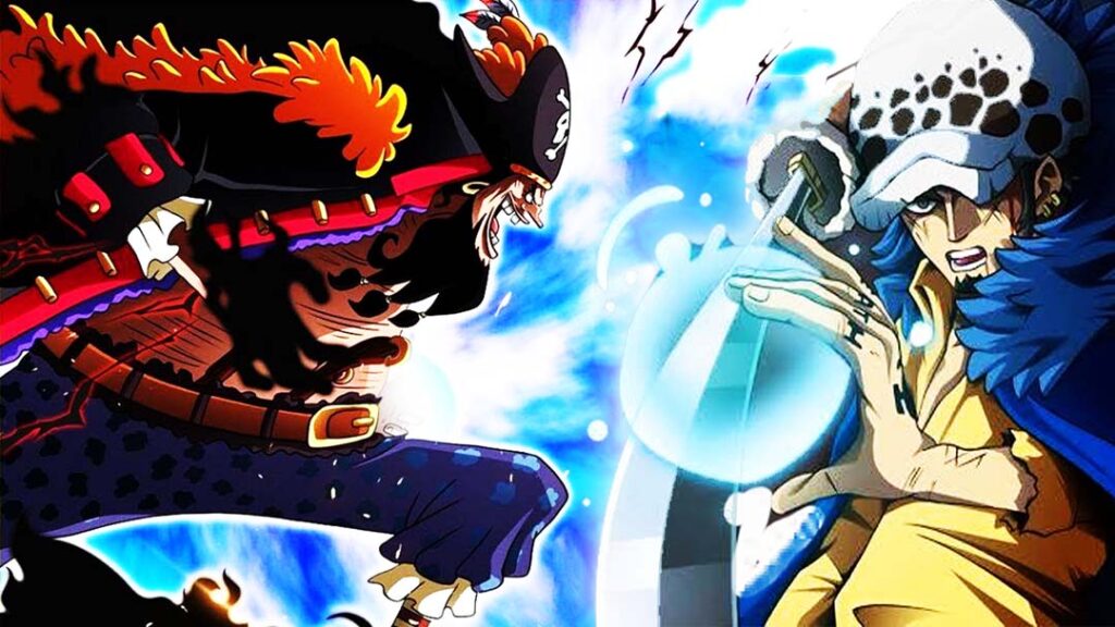 Blackbeard vs law one piece 1063