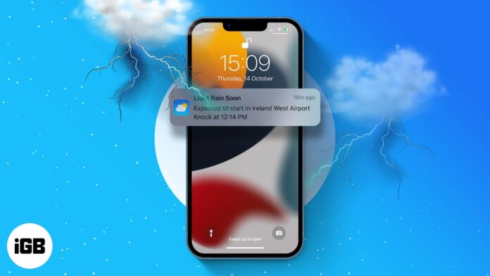 How to get Weather notification on iPhone and iPad