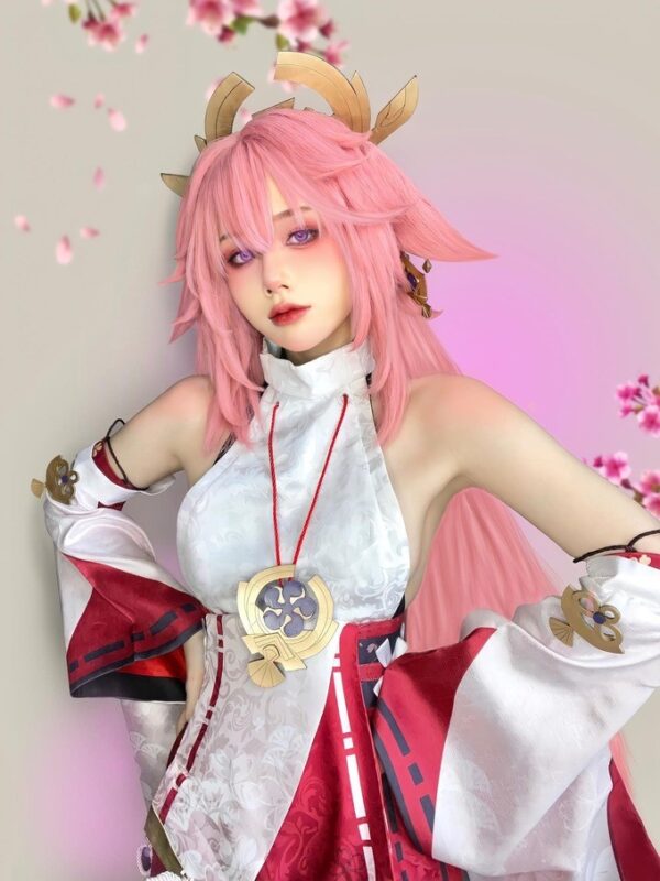 Thứ 7 máu chảy về tim với bộ ảnh cosplay Yae Miko trong Genshin Impact 2 Mao Hie 2