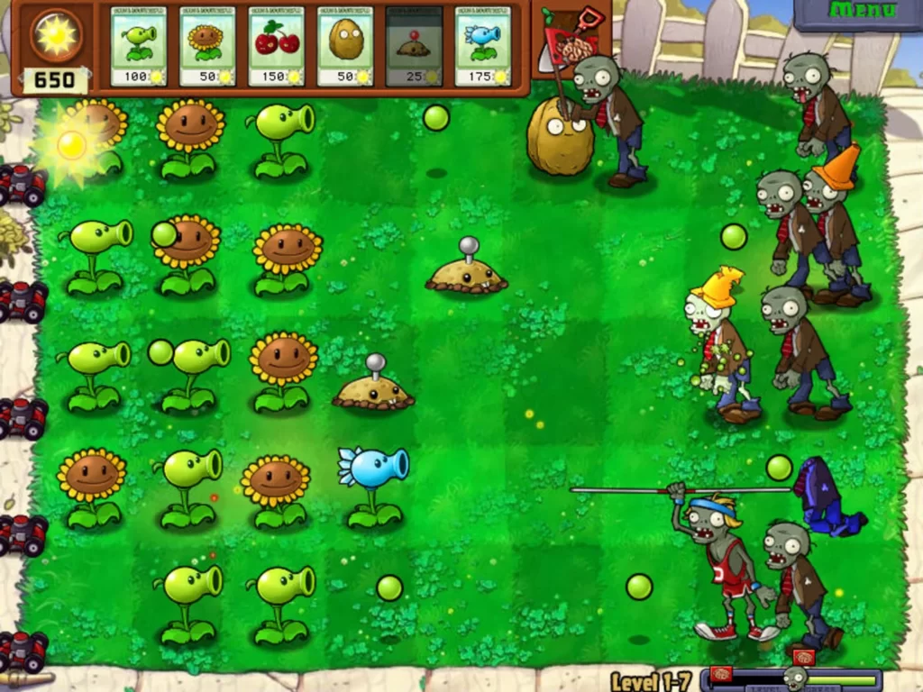 Những game đề tài zombie để game thủ giải khuây 3 Plants vs Zombies