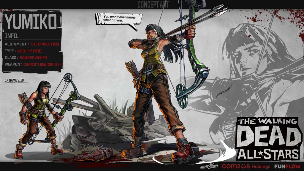 The Walking Dead: All-Stars cập nhật xạ thủ Yumiko 1 The Walking Dead All Stars 1