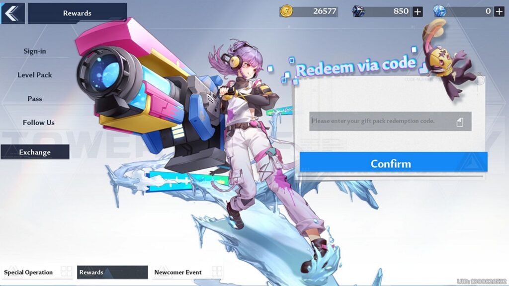 Tower of Fantasy Redeem Code