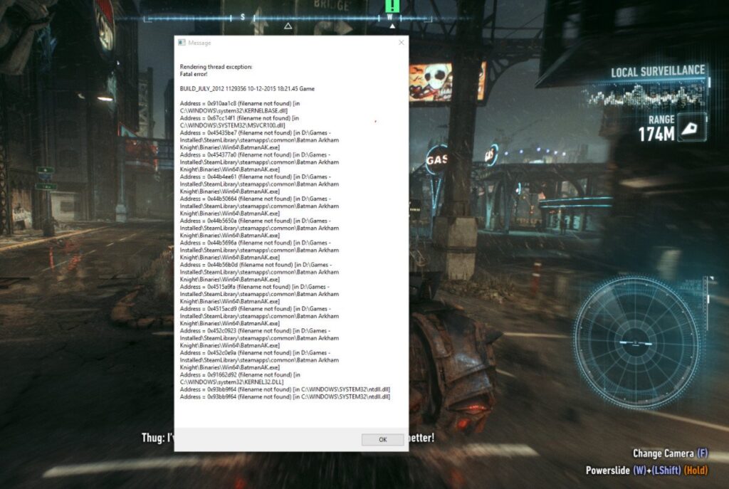 batman fatal error