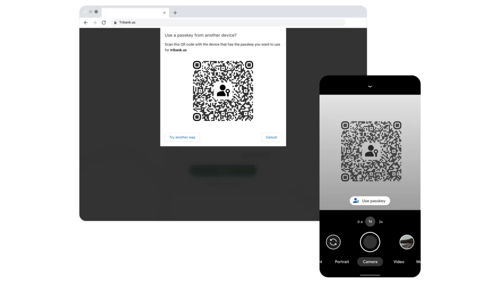 chrome passkey login