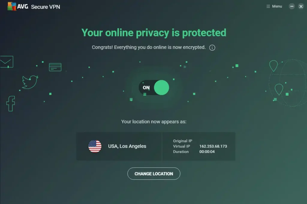 AVG Homescreen