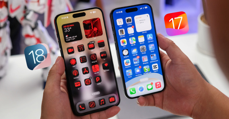 iOS 17 vs 18