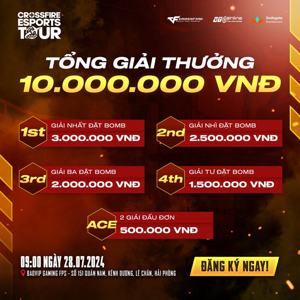 Hải Phòng - Lần đầu trong tầm ngắm Crossfire eSports Tour 2024 3 CF eSports Tour 2024 3