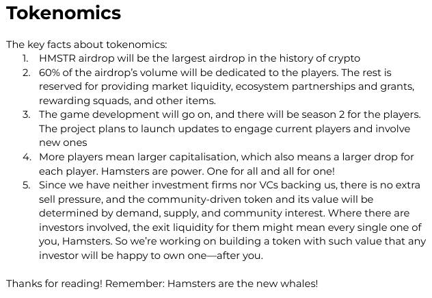 Hamster Kombat ra sách trắng 1 tokenomics 31072024