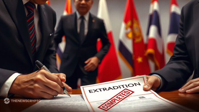The Chinese government announced that it had completed the extradition