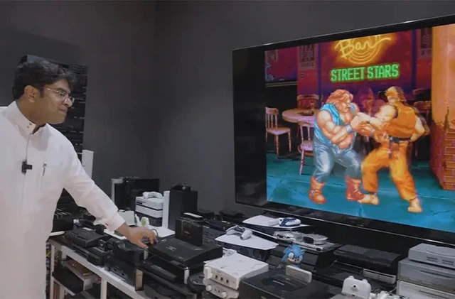 gaming consoles set up being demonstrated by ibrahim 17236977934661160858165