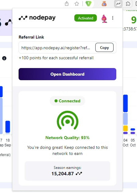 Hướng dẫn chạy Nodepay 3 nodepay running