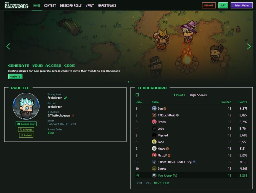 Hướng dẫn kèo The Backwoods 2 the backwoods leaderboard