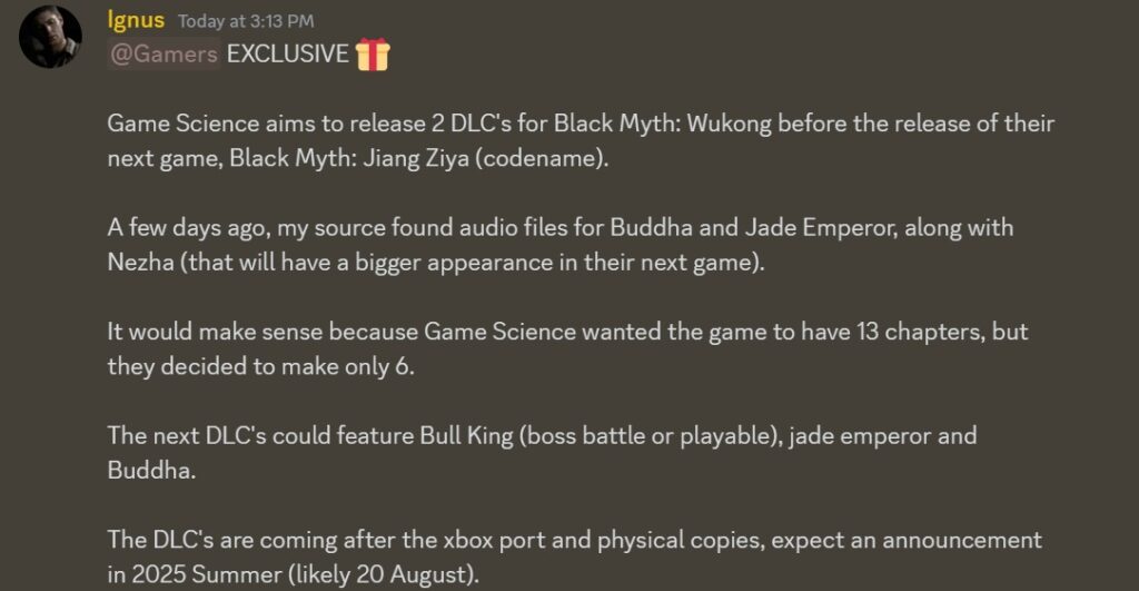 Black Myth Wukong DLC