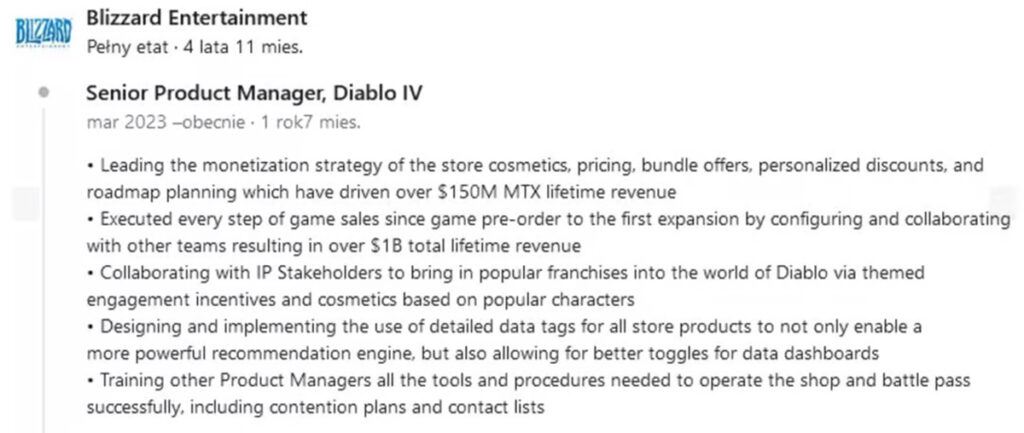 LinkedIn Diablo 4