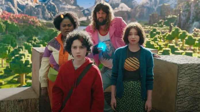 a minecraft movie jason momoa danielle brooks emma myers sebastian eugene hanson