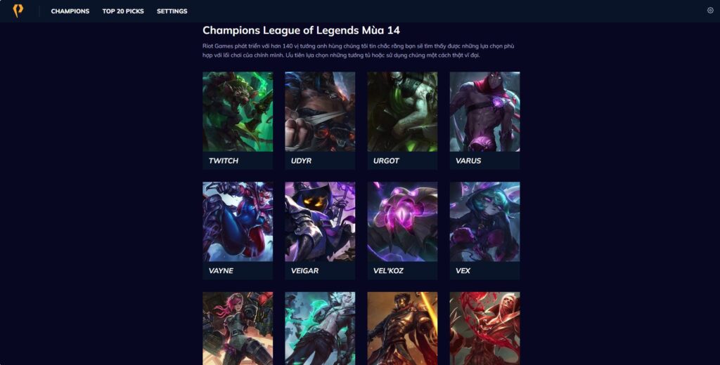 Build Stats: Câu chuyện từ ý tưởng đến thực thi của nữ CEO công cụ hỗ trợ người chơi LOL Việt 3 build stats giao dien nen tang