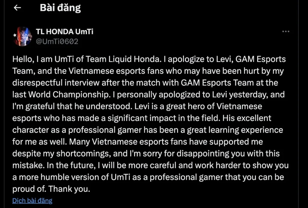UmTi xin lỗi Levi 1 umti 181020241