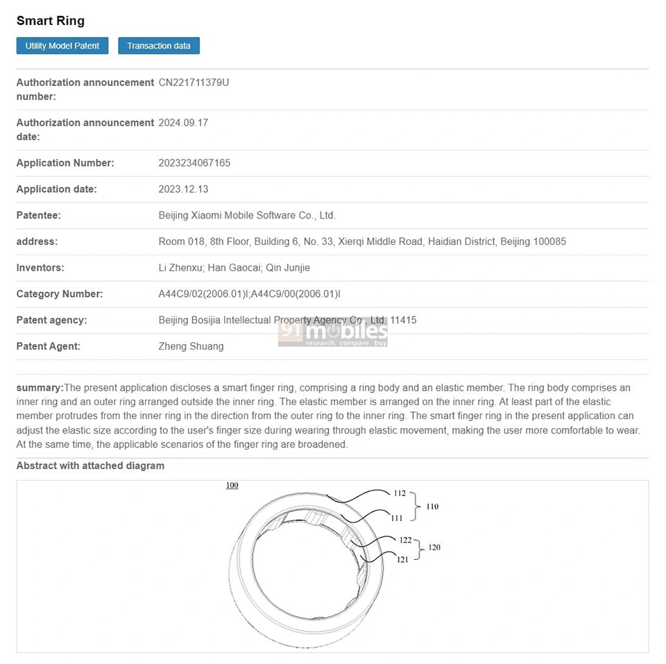 Xiaomi sắp ra chúa nhẫn thông minh 1 xiaomi ring 21102024
