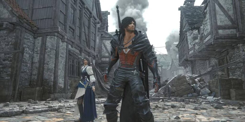 final fantasy xvi clive standing in front of jill