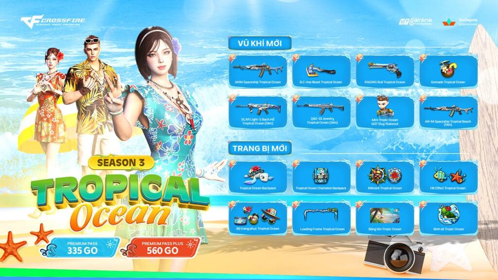 “Mùa đông không lạnh” khi Đột Kích giới thiệu CF Pass Mùa 3 chủ đề Tropical Ocean 1 CF Tropical Ocean 1