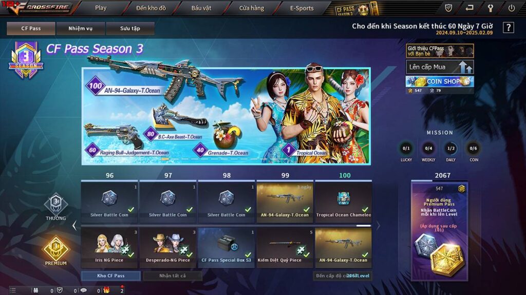 “Mùa đông không lạnh” khi Đột Kích giới thiệu CF Pass Mùa 3 chủ đề Tropical Ocean 2 CF Tropical Ocean 2