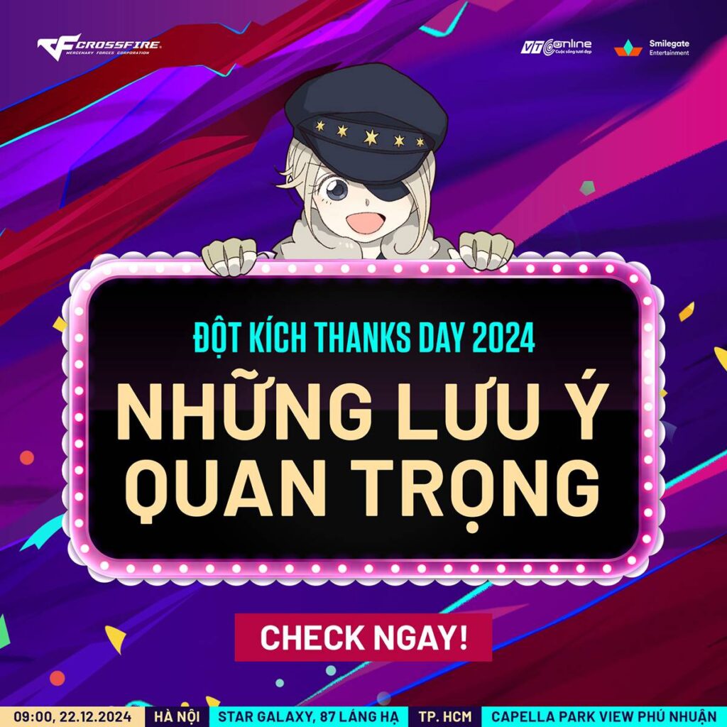 Lễ Tri Ân Đột Kích Thanks Day 2024 công bố thời gian và địa điểm tổ chức 5 cf tksday 161242024 5