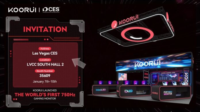 KOORUI Unveil World s First Monitor a 750Hz Refresh Rate CES gamen.pro