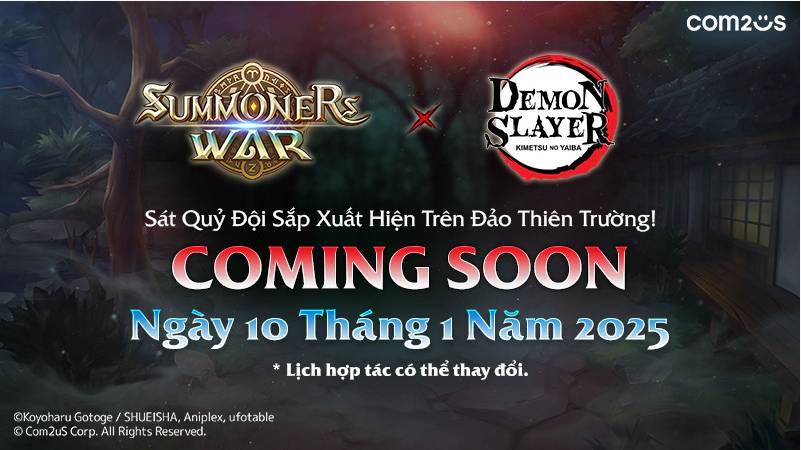 Summoners War hợp tác Demon Slayer: Kimetsu no Yaiba, ra mắt ngày 10-01 1 SW Q1 Collab 2025