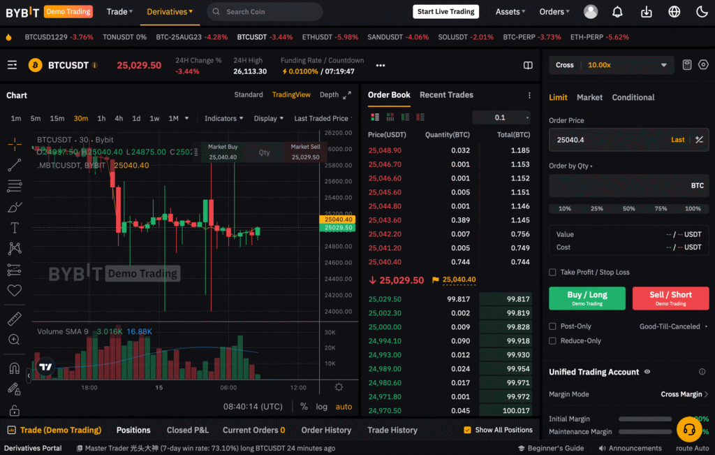 Top 5 Sàn Giao Dịch Crypto Uy Tín Tại Việt Nam 5 bybit demo trading page gamen.pro
