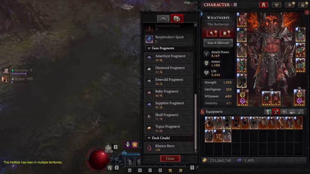 Diablo 4 gem fragment 1
