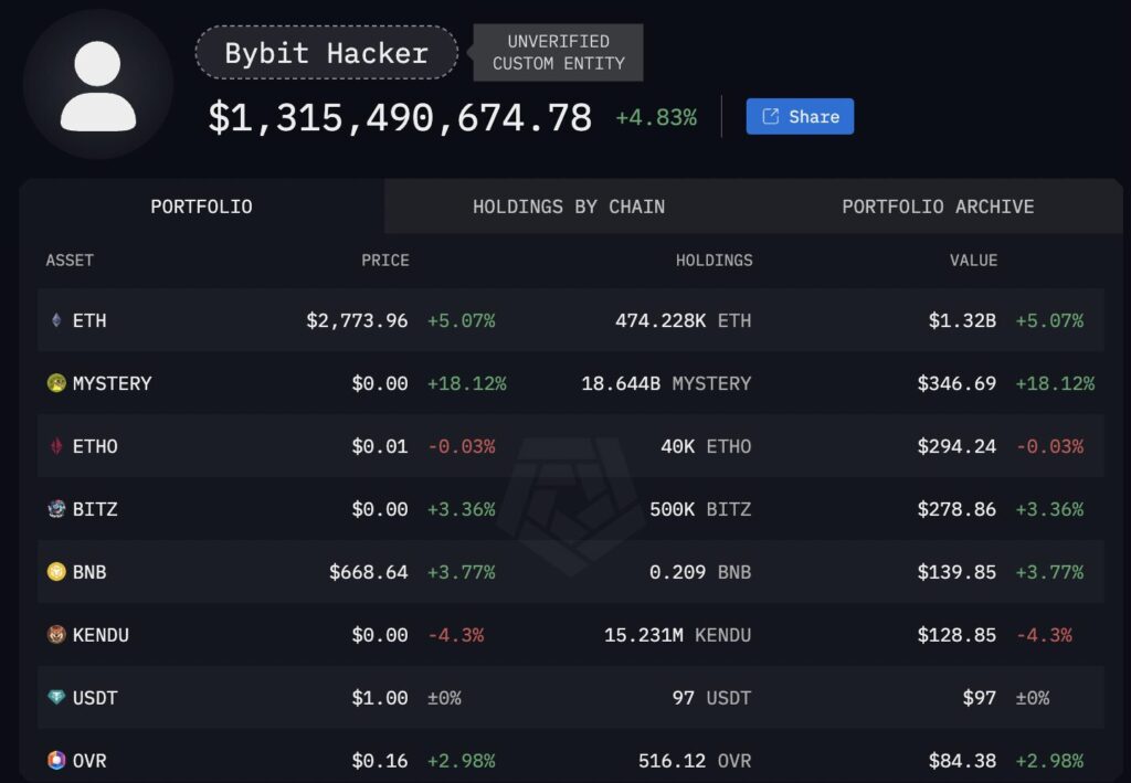 bybit hacker 23022025