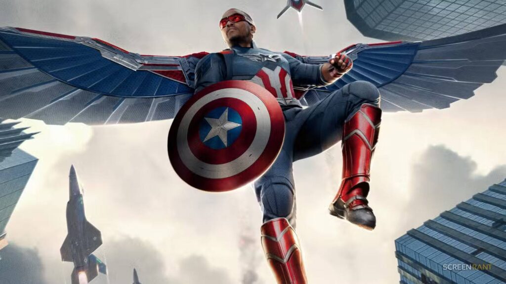 Chuyện gì xảy ra với Avengers sau Endgame? 2 captain america brave new world screenx art sam wilson costume close up