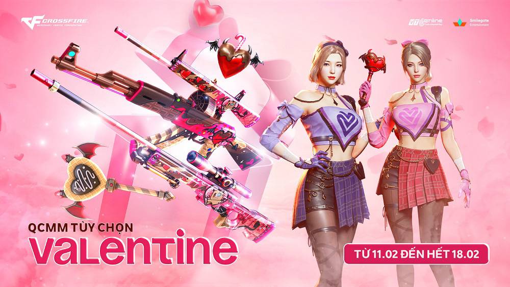 Đột Kích tung loạt vật phẩm Valentine qua Kho Báu Hoàng Gia Ruby và QCMM tự chọn 2 cf 11022025 2